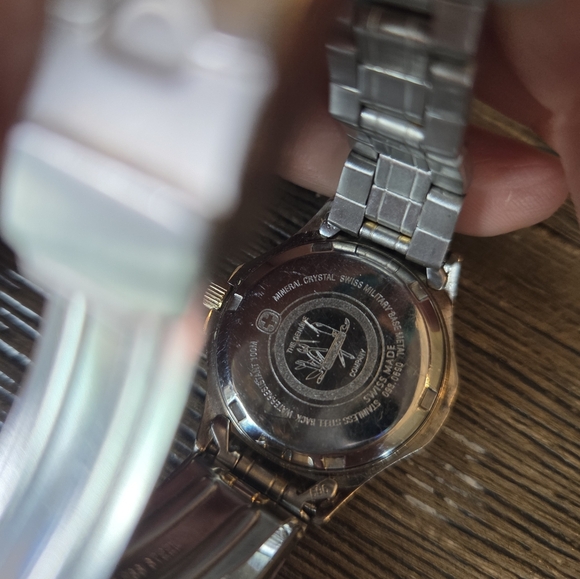 Women's Swiss Wenger Two-Tone Gold and Silver Watch - Picture 7 of 9